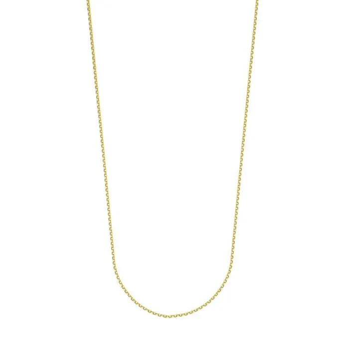 20 INCH YELLOW GOLD CABLE CHAIN