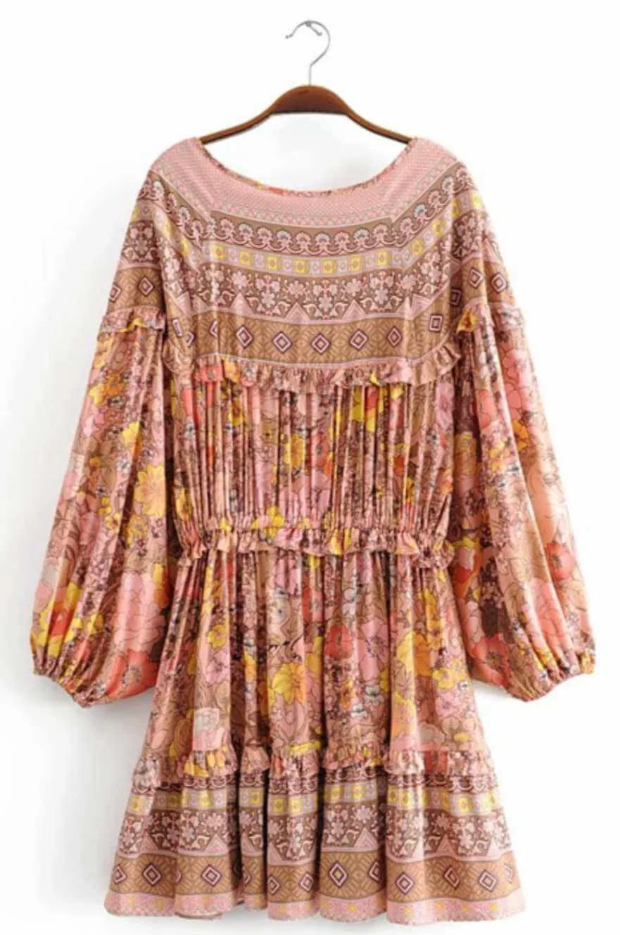Border Floral Dress