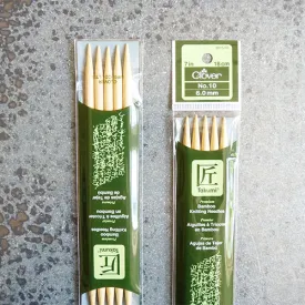 Clover Bamboo Knitting Needles - No. 10 DPN