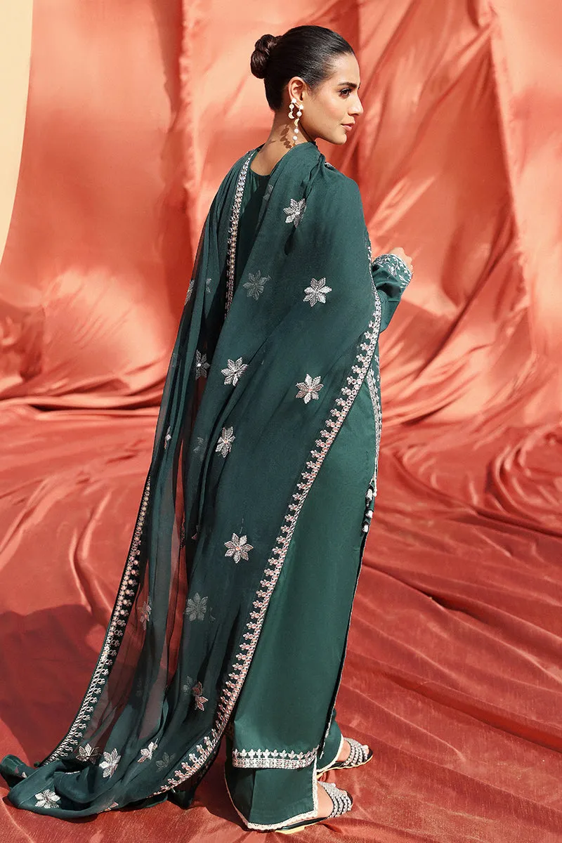 Cross Stitch Eid Lawn Edit – PINE CERULEAN-3 PIECE EMBROIDERED LAWN SUIT