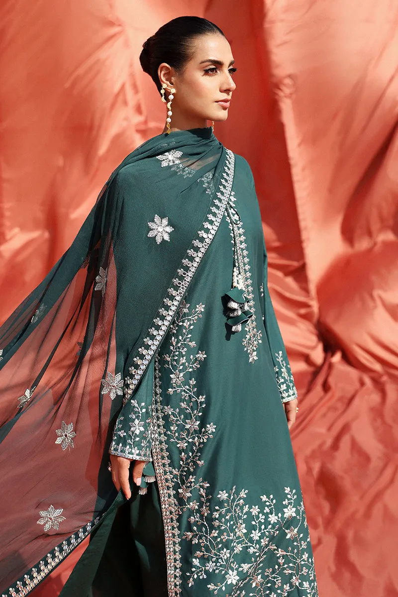 Cross Stitch Eid Lawn Edit – PINE CERULEAN-3 PIECE EMBROIDERED LAWN SUIT