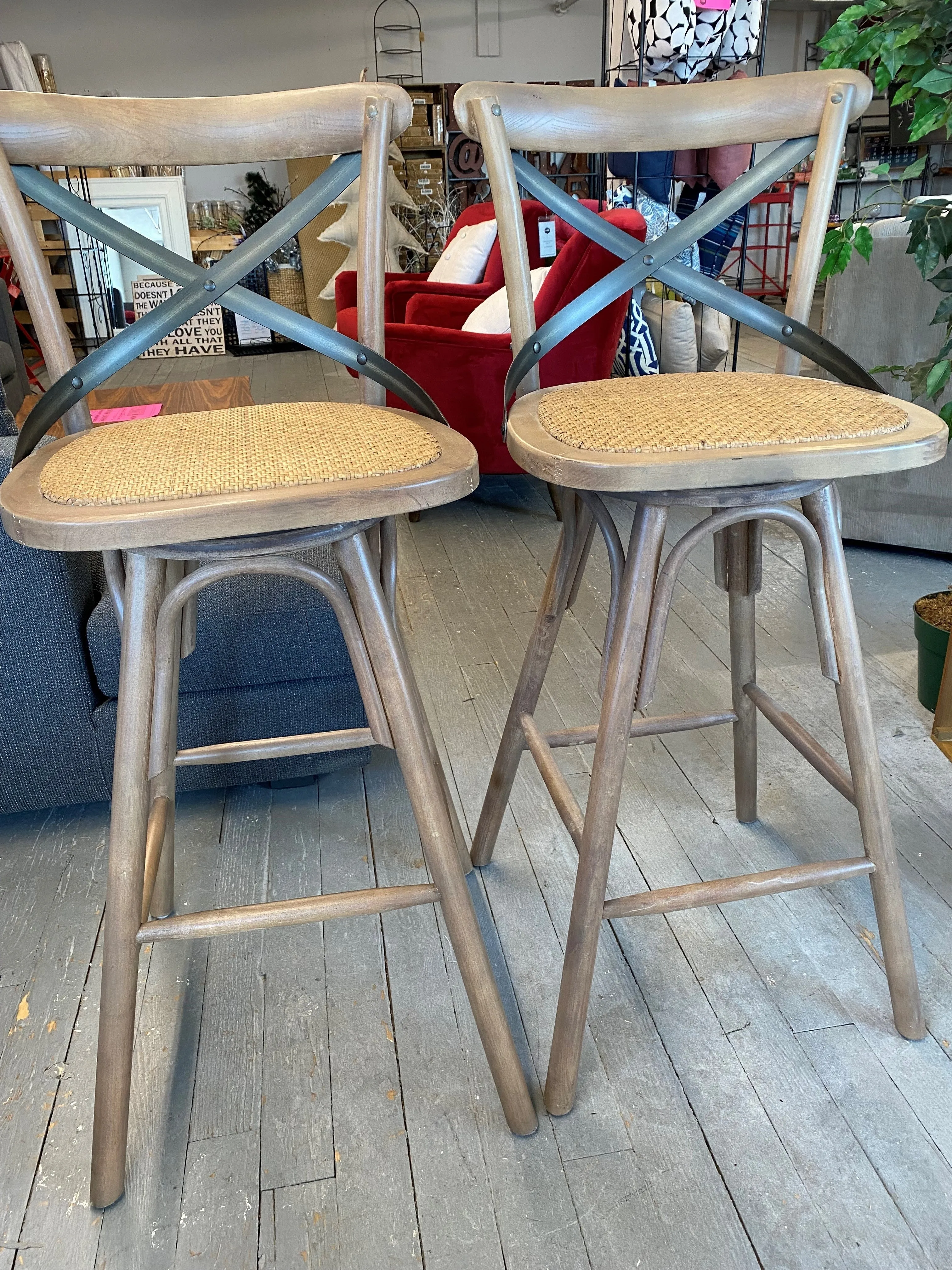 Crossback Barstool - Set of 2