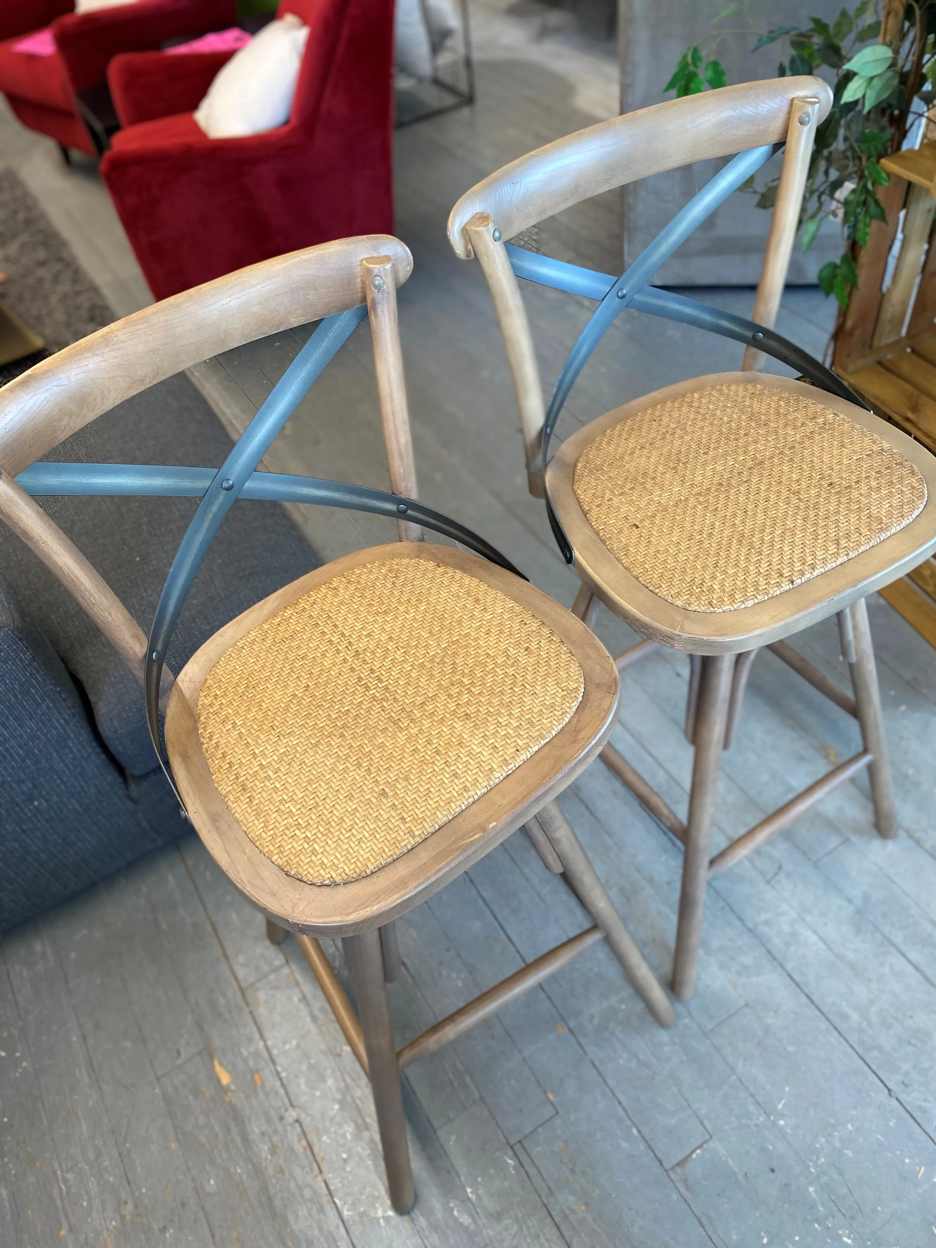 Crossback Barstool - Set of 2