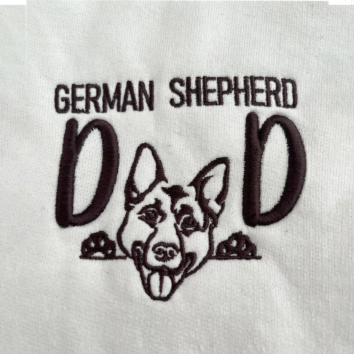 Custom German Shepherd Dog Dad Embroidered Polo Shirt, Personalized Polo Shirt with Dog Name, Gifts For German Shepherd Lovers