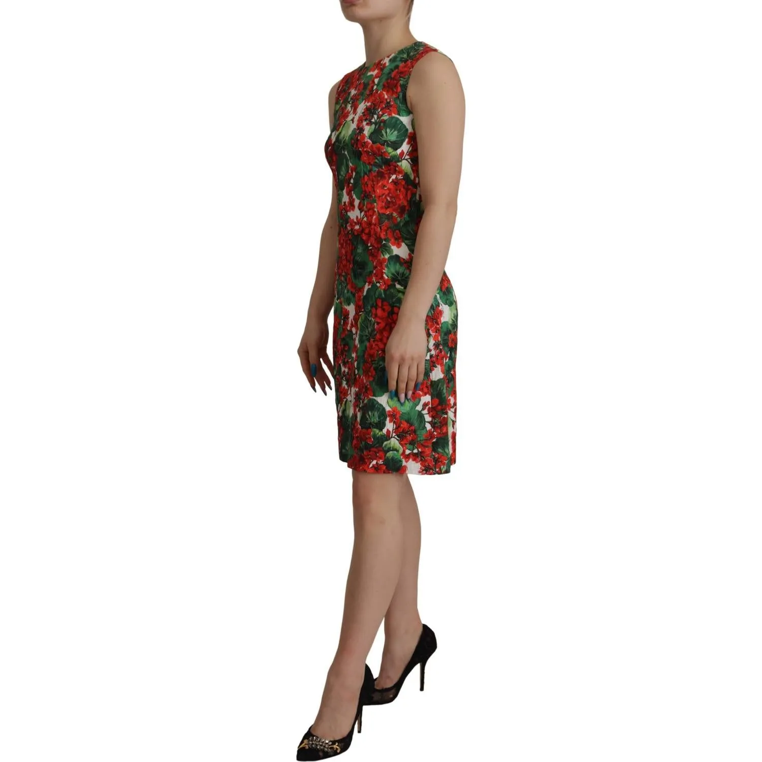 Dolce & Gabbana Multicolor Floral A-Line Dress