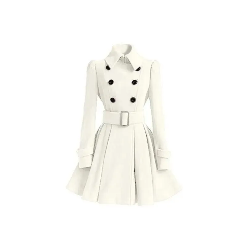 Fashion Slim Long Women's Woolen Coat