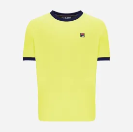 FILA Marconi Essential Ringer T Shirt Limelight/Navy