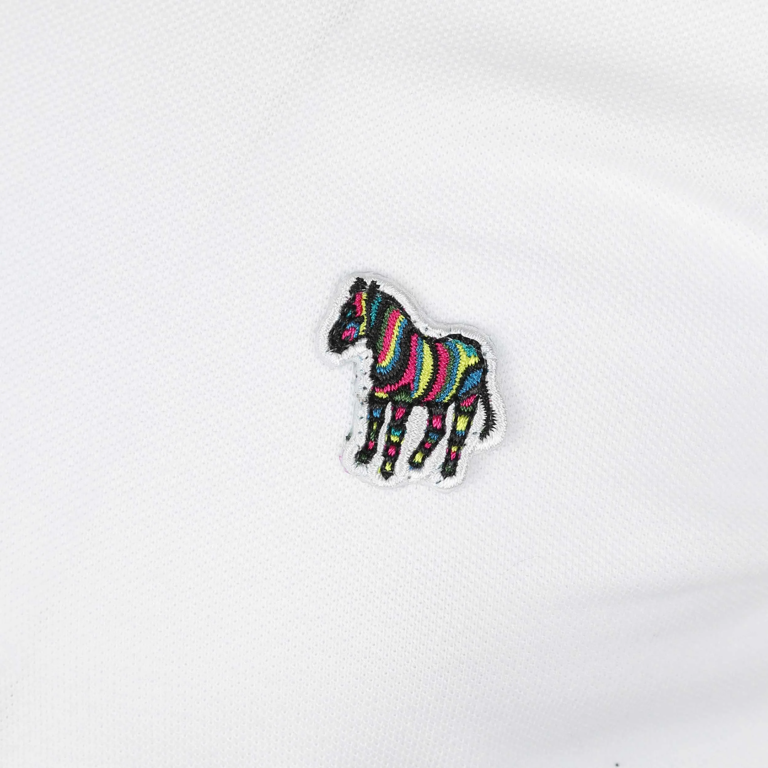 Paul Smith Zeb Badge Slim Fit Polo Shirt in White