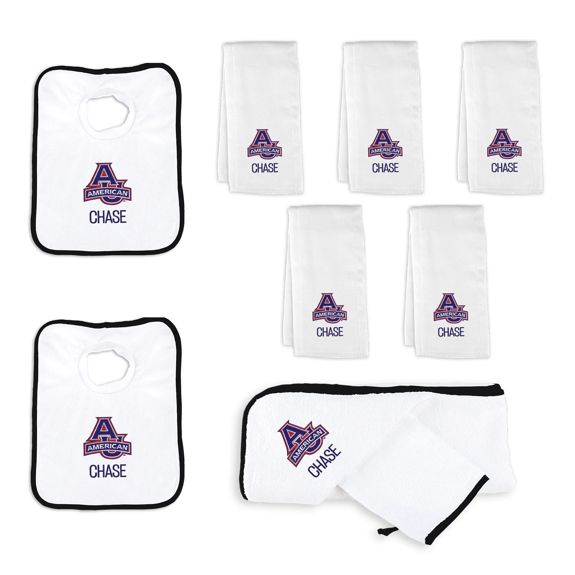 Personalized American University Eagles Large Basket - 9 Items