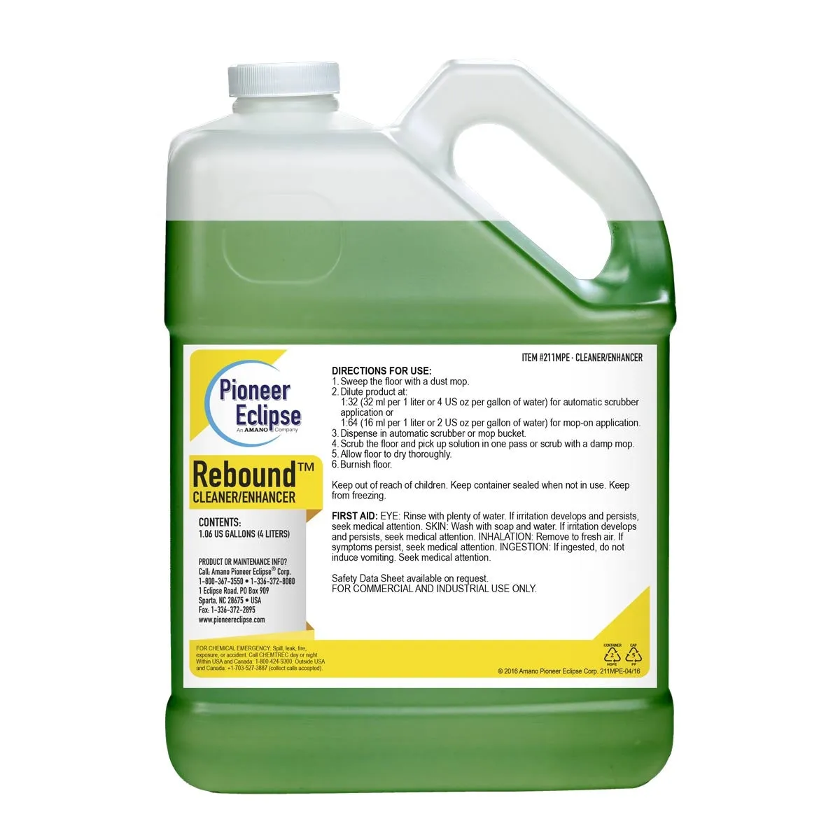 Pioneer Eclipse Rebound™ Cleaner and Maintainer (1 Gallon Bottles) - Case of 4
