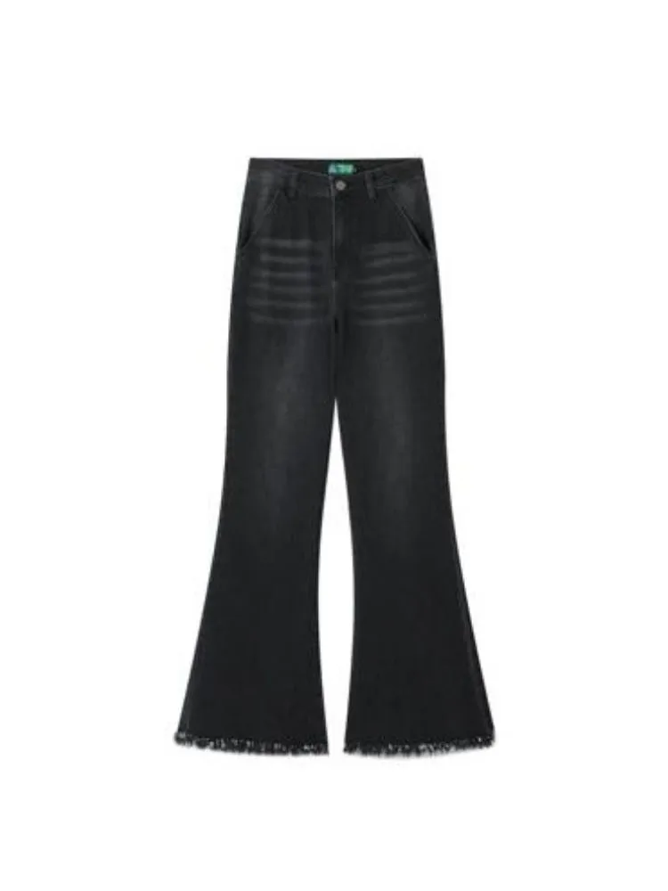 Retro design bootcut jeans【s0000003399】