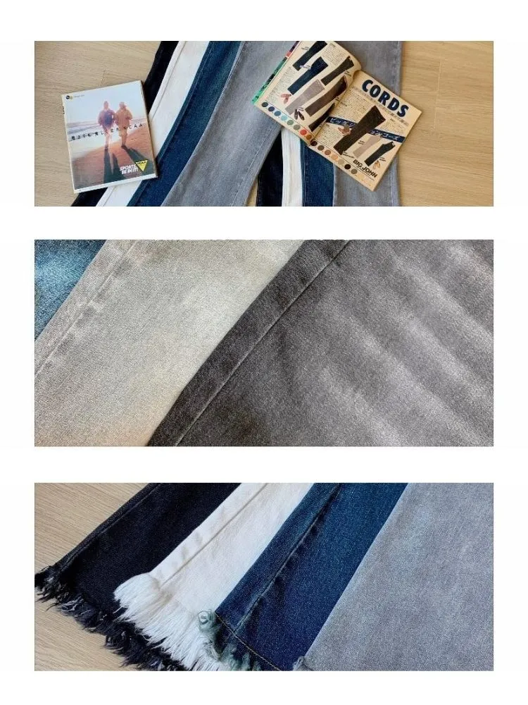 Retro design bootcut jeans【s0000003399】