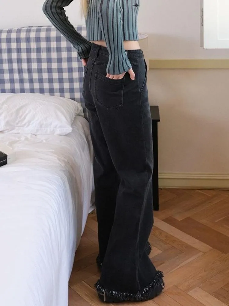 Retro design bootcut jeans【s0000003399】