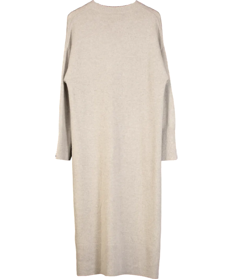 SOFT GOAT Beige 100% Cashmere Knitted Dress UK S