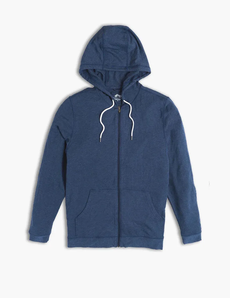 STONE CASHMERE ZIP UP