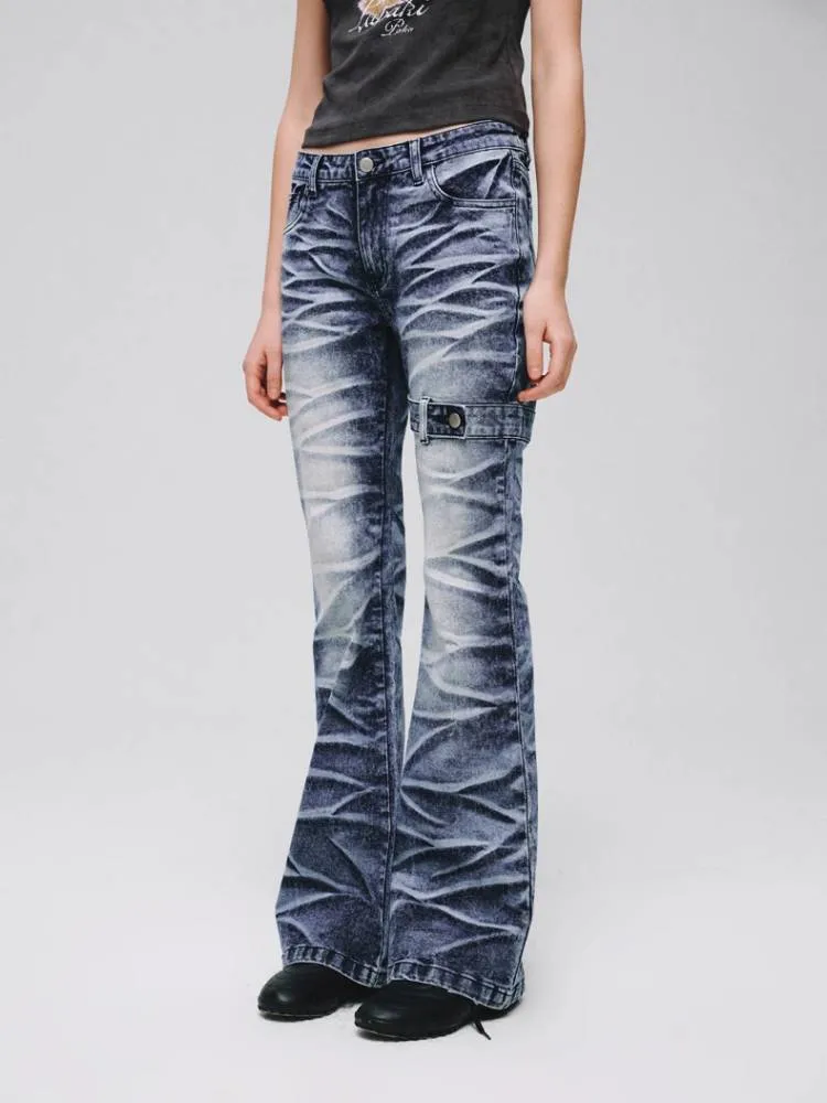 Stretch bootcut jeans【s0000008381】