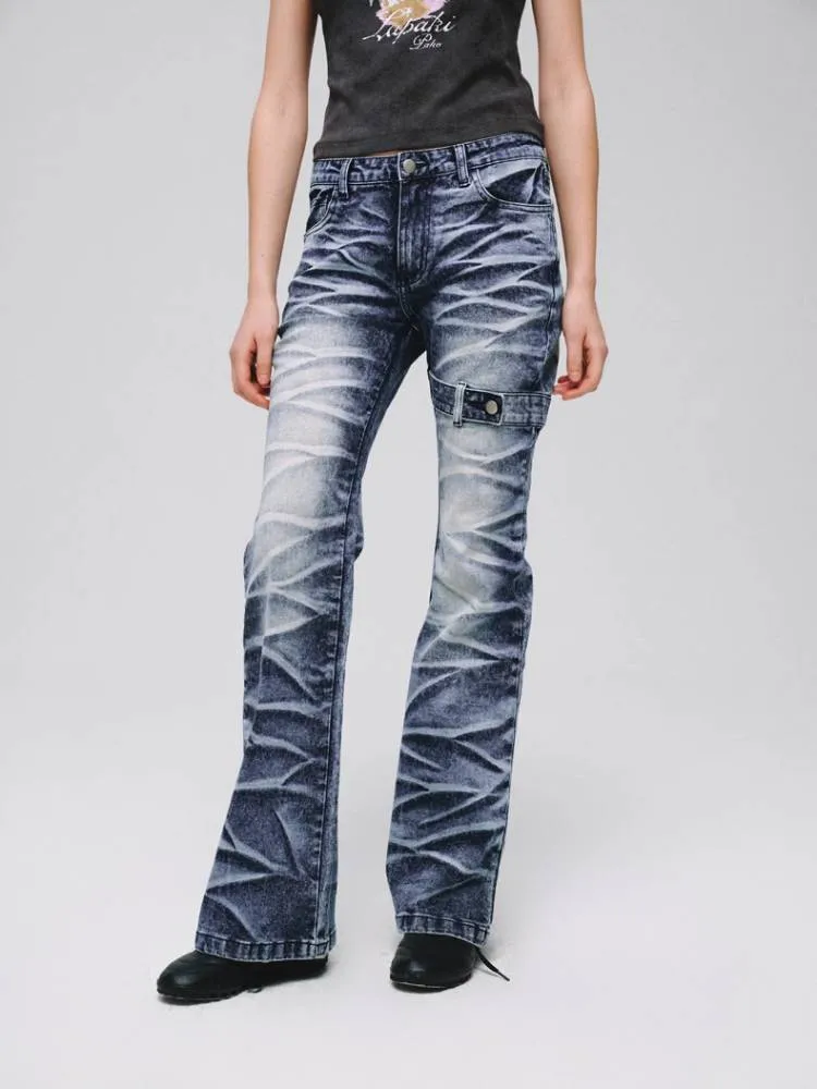 Stretch bootcut jeans【s0000008381】