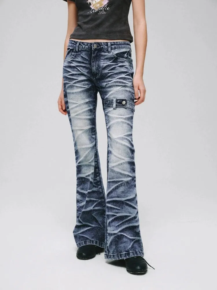 Stretch bootcut jeans【s0000008381】