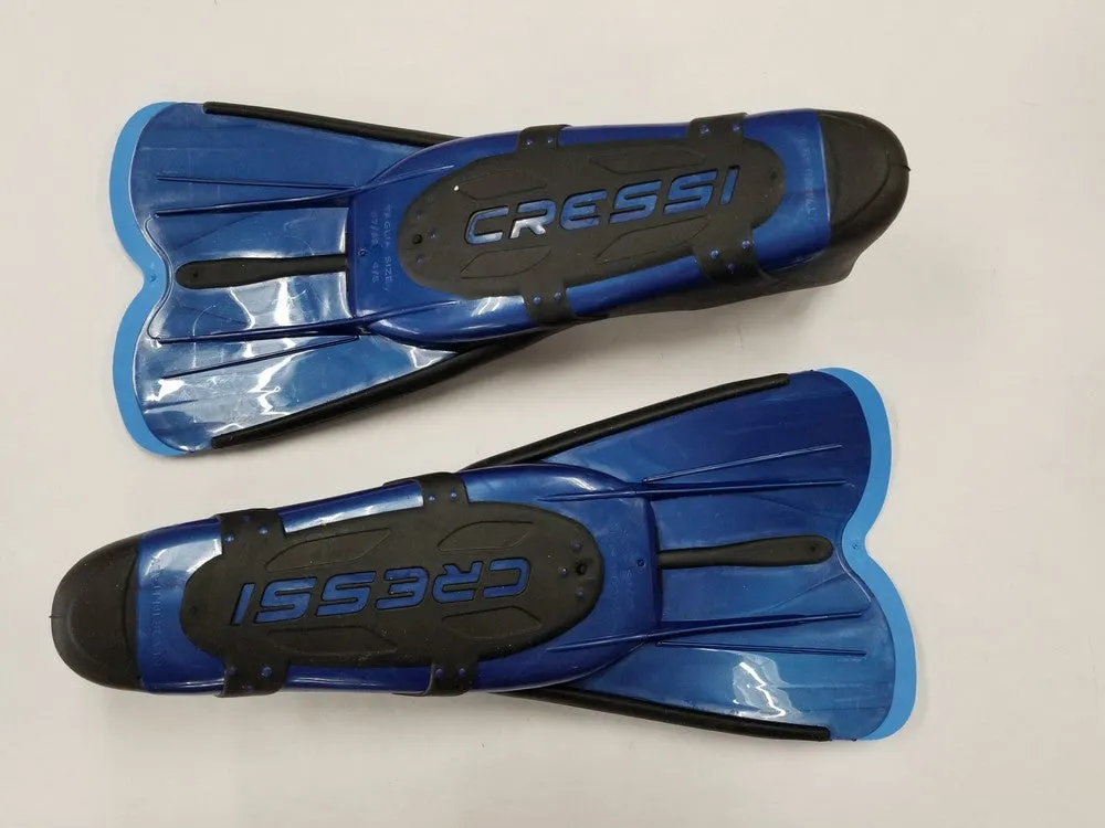 Used Cressi Agua Short Swim Full Foot Fins - 37/38