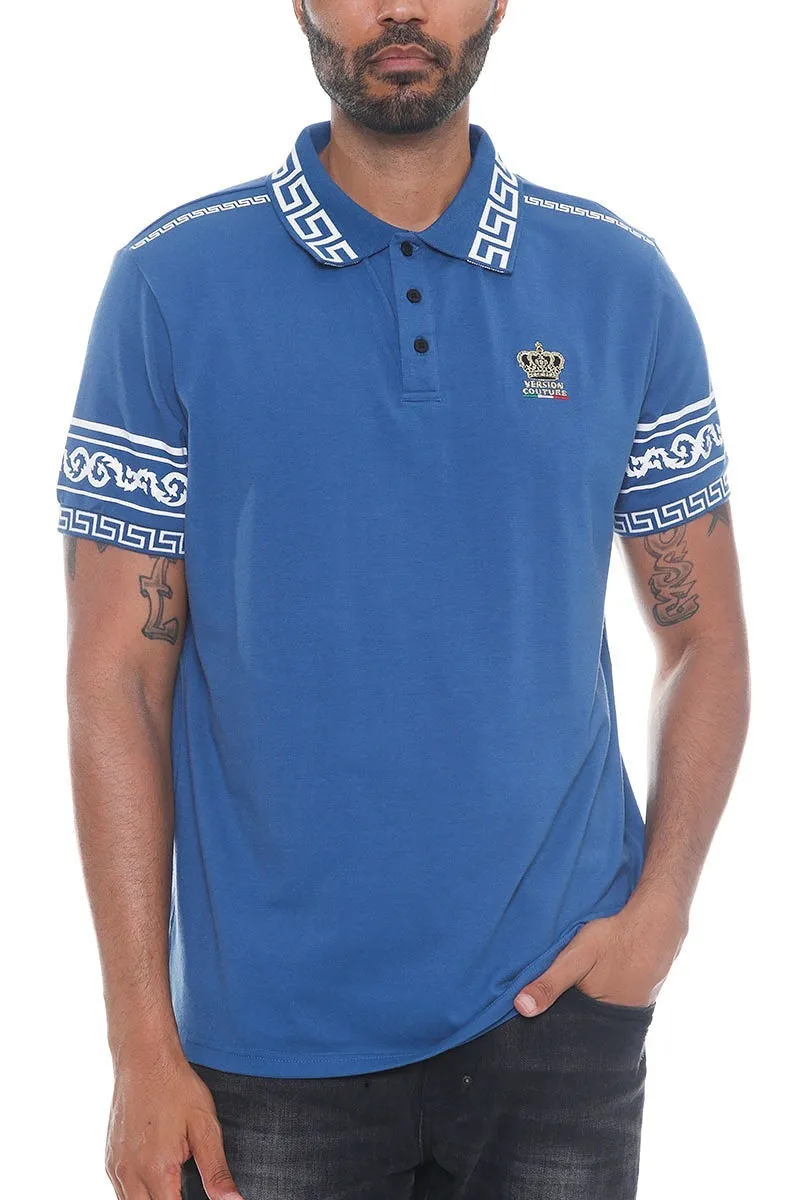 Version Couture Men's Polo Button Down Shirt - 4 colors
